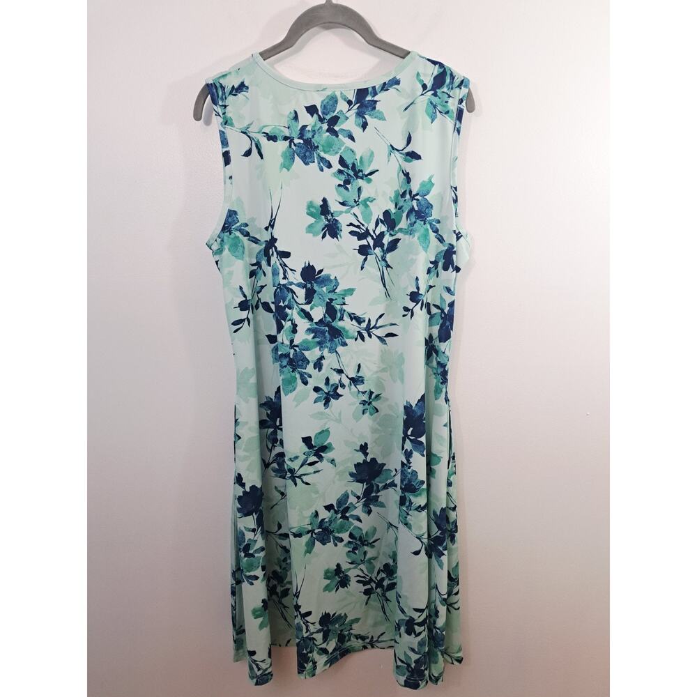 Blair Women's 2 Piece Dress & Top Blue Floral Medium Midi Length - Picture 4 of 6